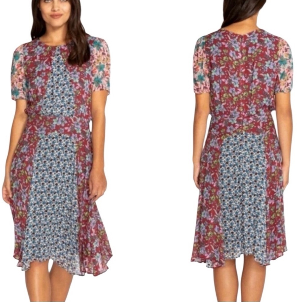Like New Johnny Was JADE Sonny Dress Multi Pattern Floral Small Retail $345.00